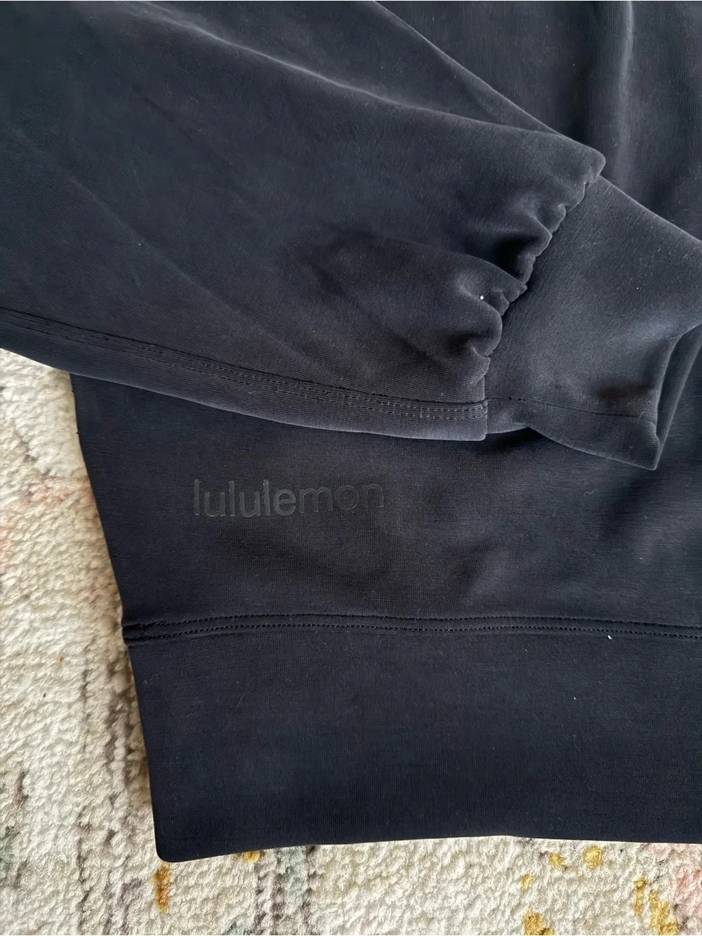 lululemon athletica Black Crewneck Sweater